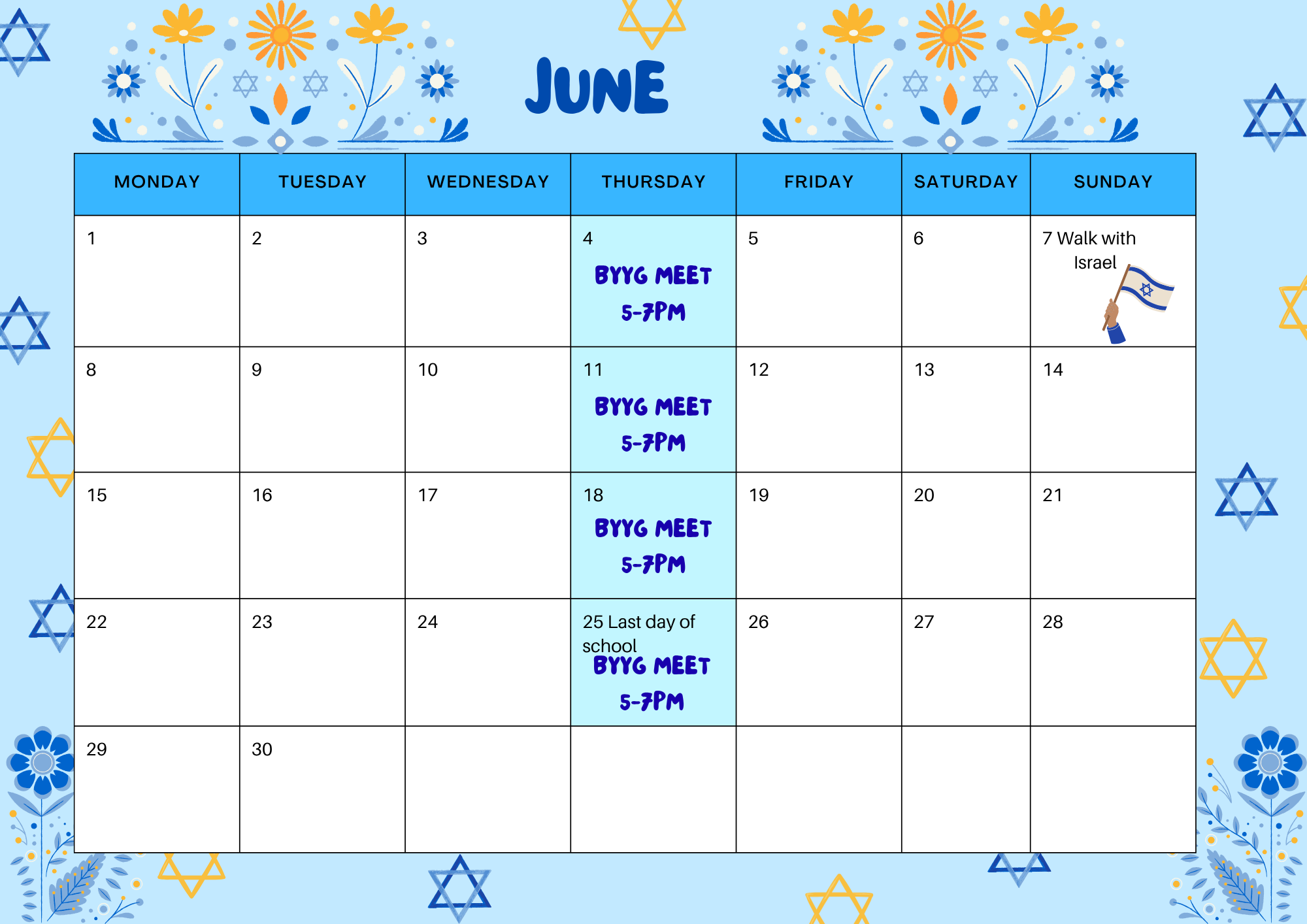 june Calendar